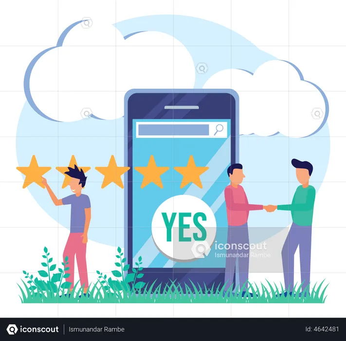 Customer Rating  Illustration