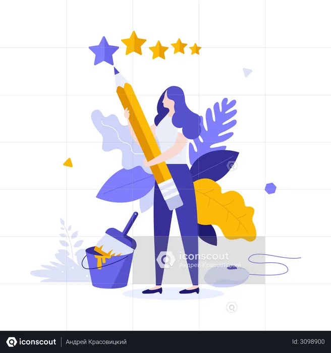 Customer Review  Illustration