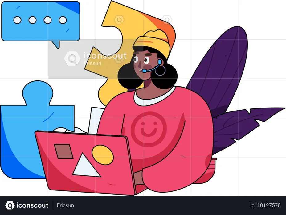 Customer Support  Illustration