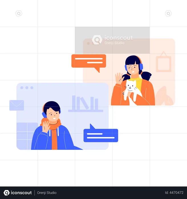 Customer support service  Illustration