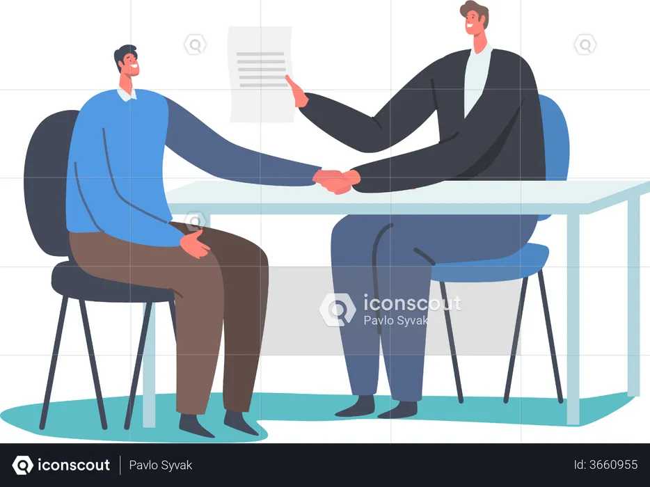Customer Visiting Bank for Transaction Payment History  Illustration