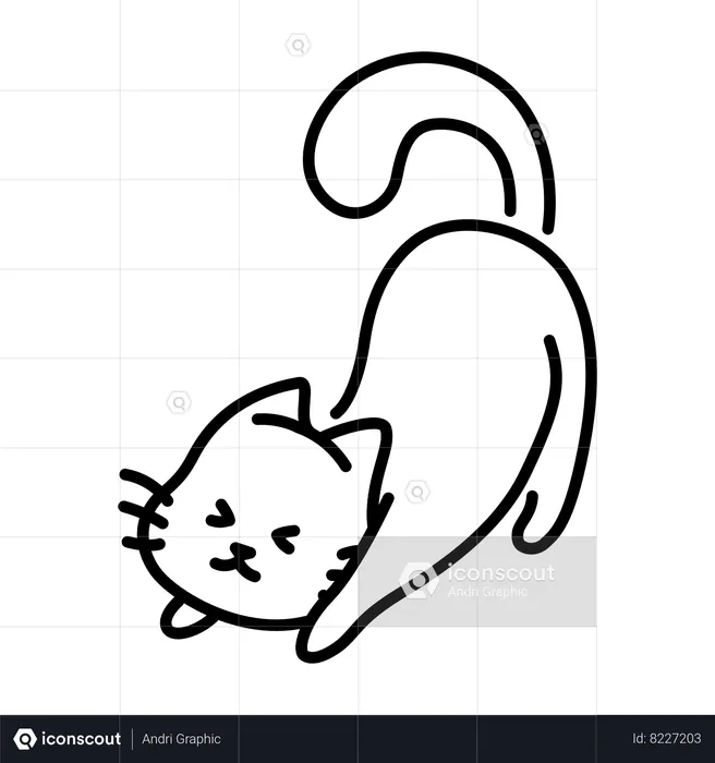 Cute cat  Illustration