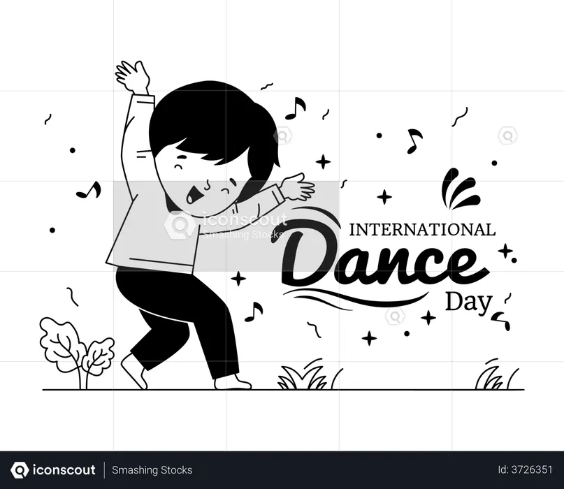 Cute Dance  Illustration