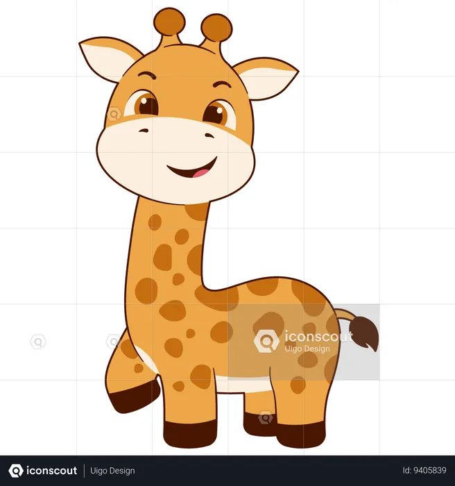 Cute Giraffe  Illustration