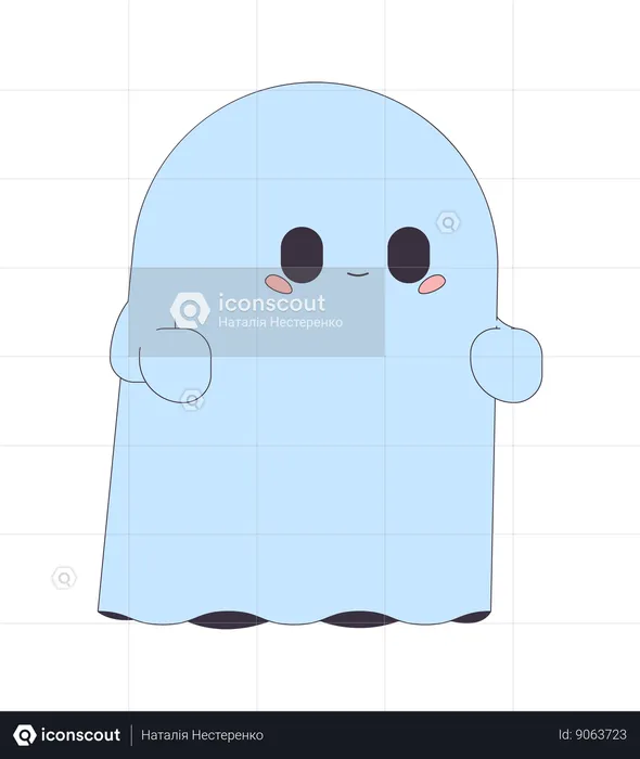 Cute little ghost  Illustration
