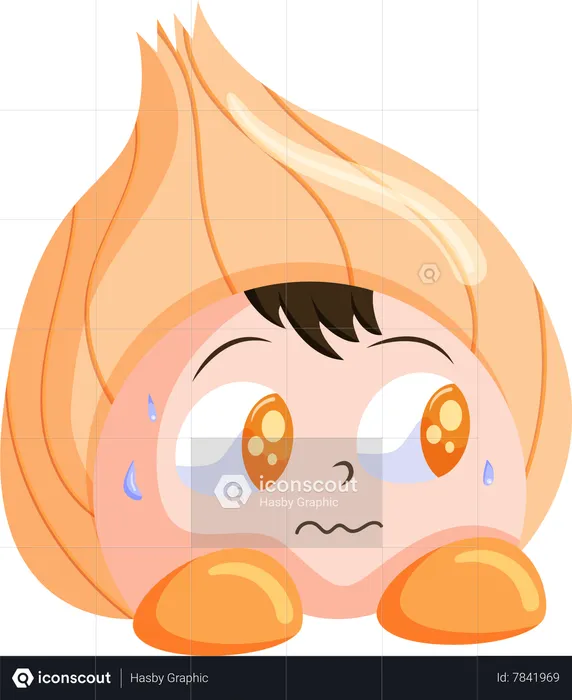 Cute Onion Character  Illustration