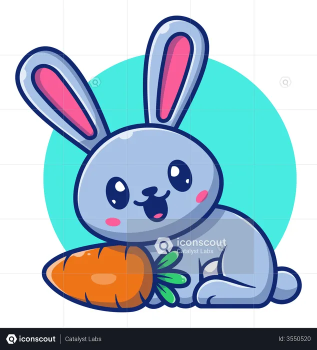 Cute rabbit  Illustration