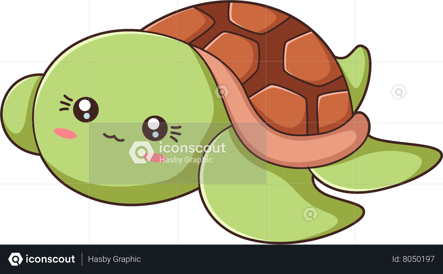Premium Vector | Vector cute turtle cartoon style