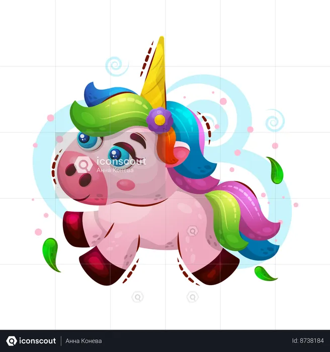 Cute unicorn  Illustration