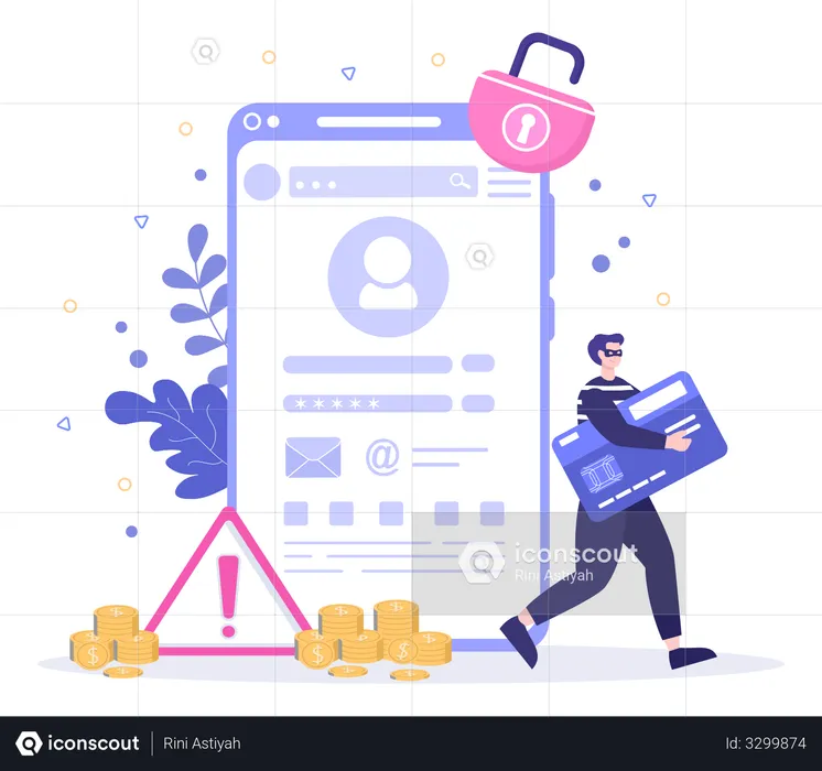 Cyber Crime  Illustration