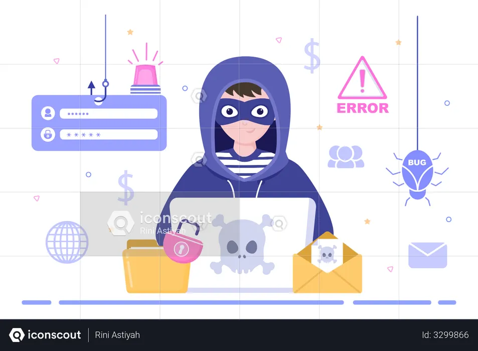 Cybercriminalité  Illustration