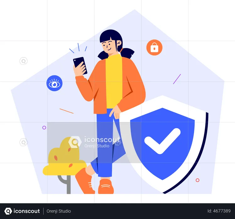 Cyber Data Security  Illustration