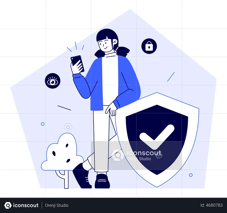 Cyber Data Security  Illustration