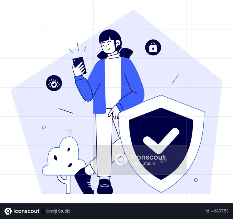 Cyber-Datensicherheit  Illustration