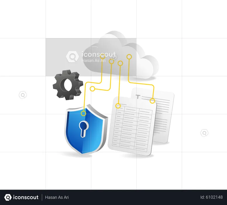 Cyber datsecurity  Illustration