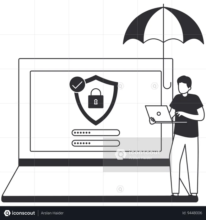 Cyber insurance  Illustration