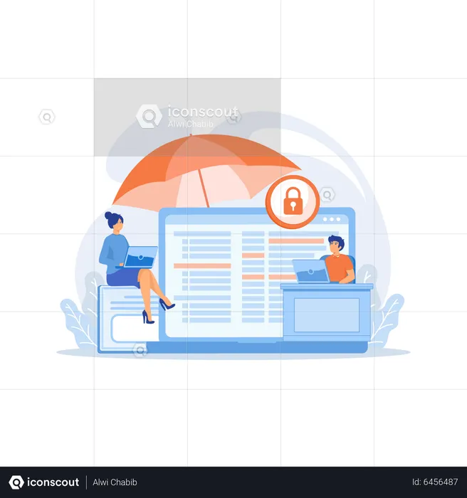 Cyber insurance  Illustration