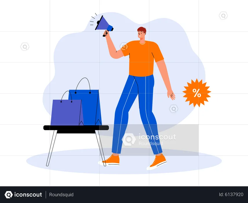 Cyber Monday-Rabattmarketing  Illustration