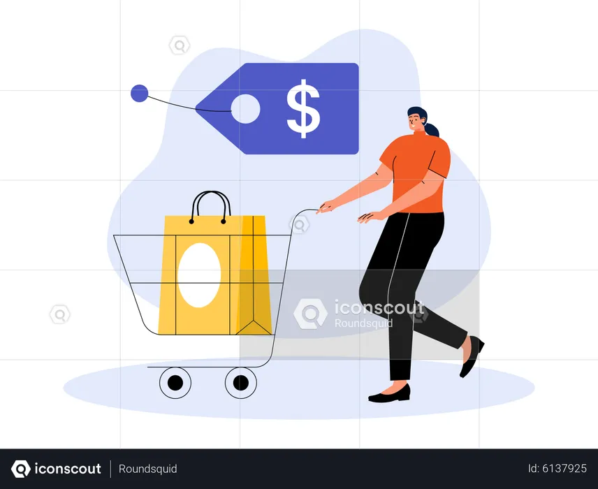 Cyber Monday Shopping  Illustration