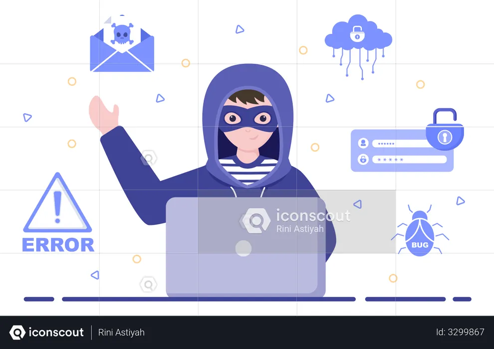 Cyber Phishing  Illustration