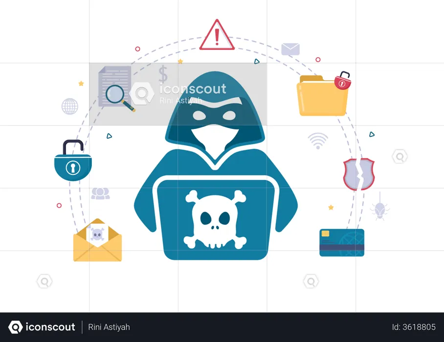 Cyber phishing  Illustration