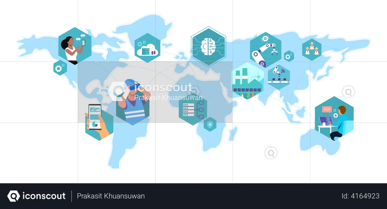 Cyber-physische Systeme  Illustration