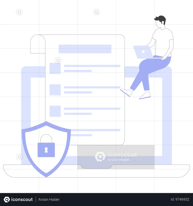 Cyber Risk Management document prepared by team  Illustration