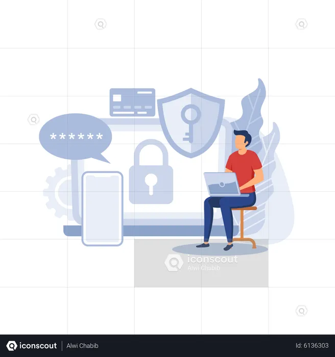 La cyber-sécurité  Illustration