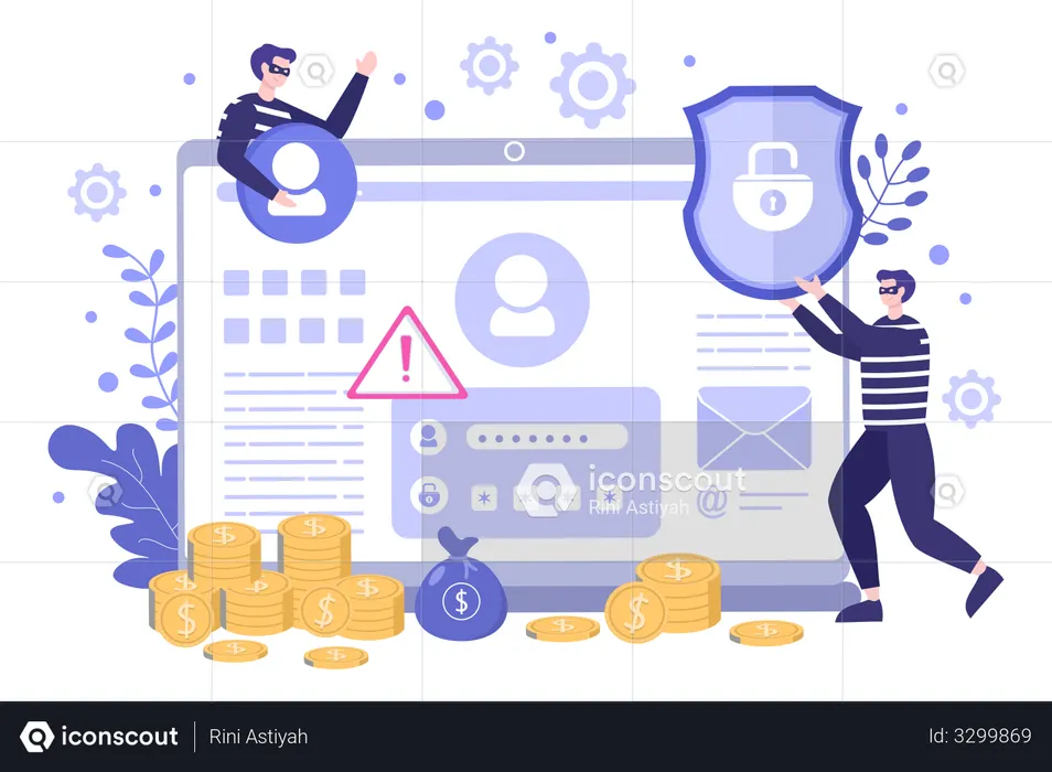 Cyber Security  Illustration