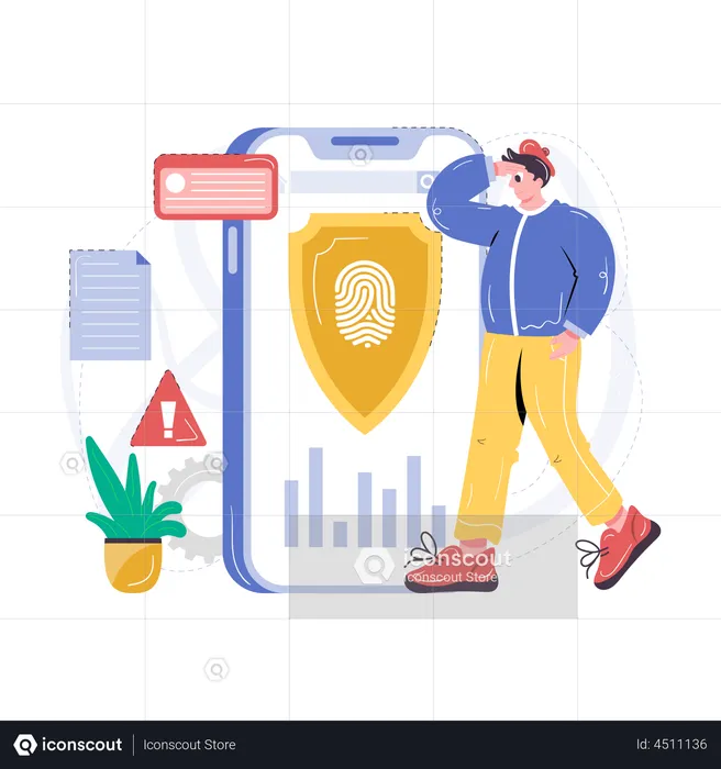 Cyber Security Analyst  Illustration