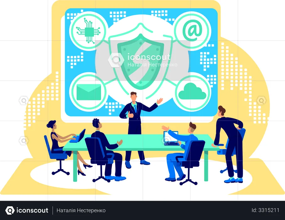 Cyber security  Illustration