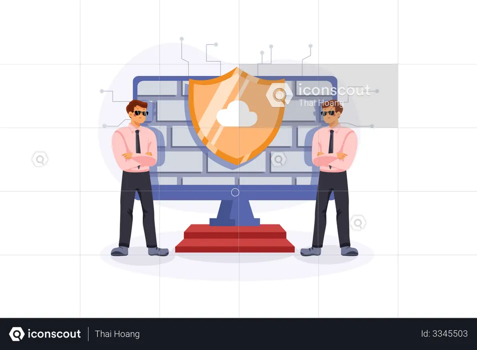 Cyber security  Illustration