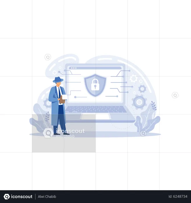 Cyber security  Illustration