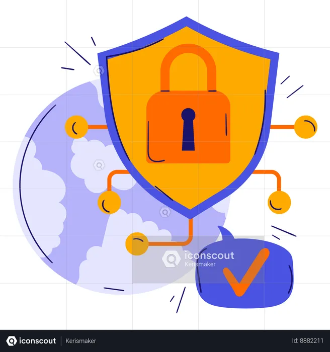 Cyber Security  Illustration