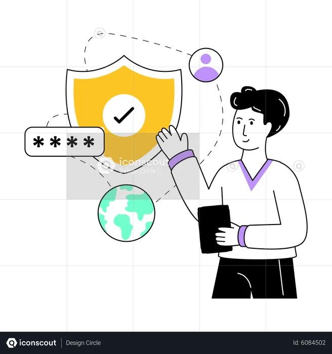 Cyber security  Illustration