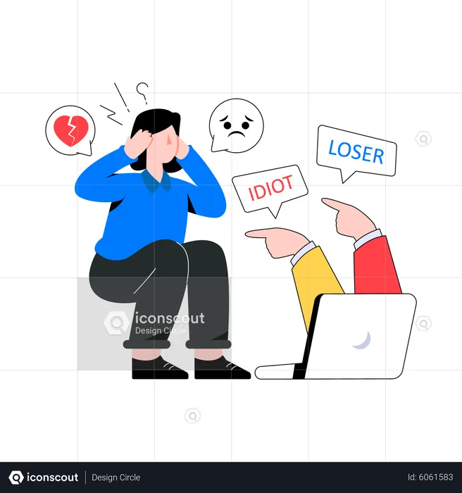 Cyberbullying  Illustration