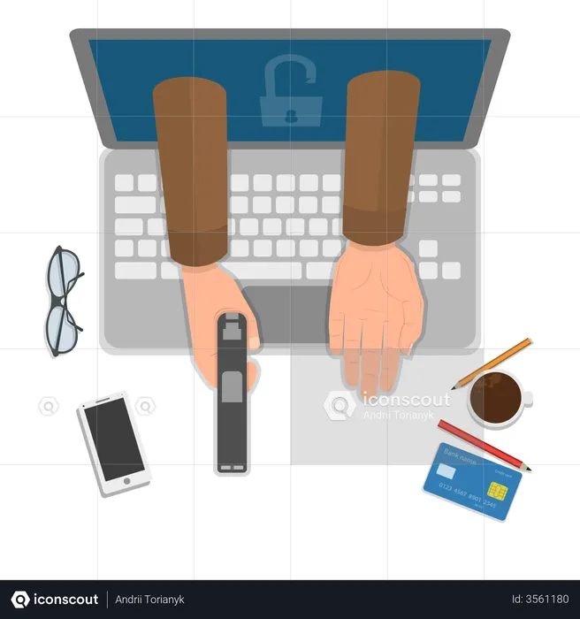 Cybercrime  Illustration