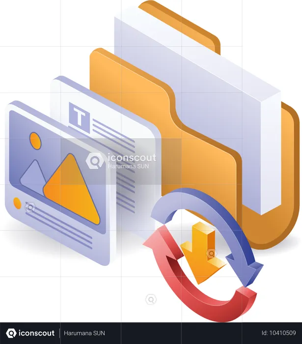 Cycle de transfert de données numériques  Illustration