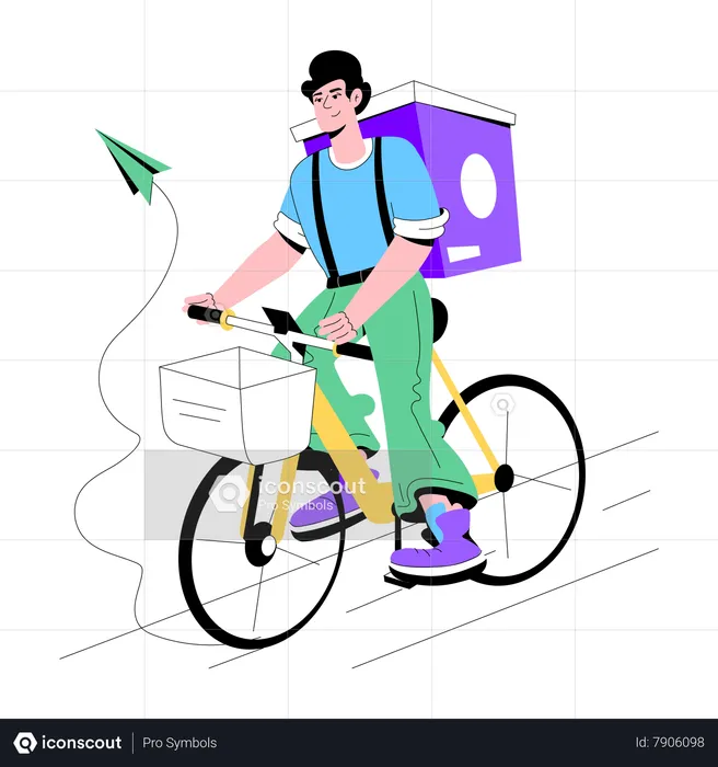 Cycle Delivery  Illustration