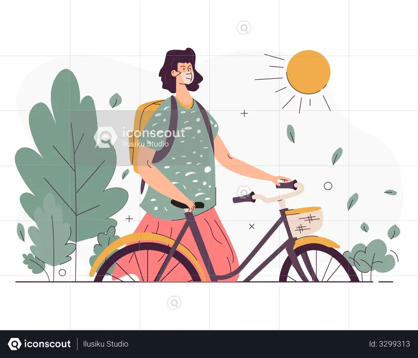 Cycling activity  Illustration
