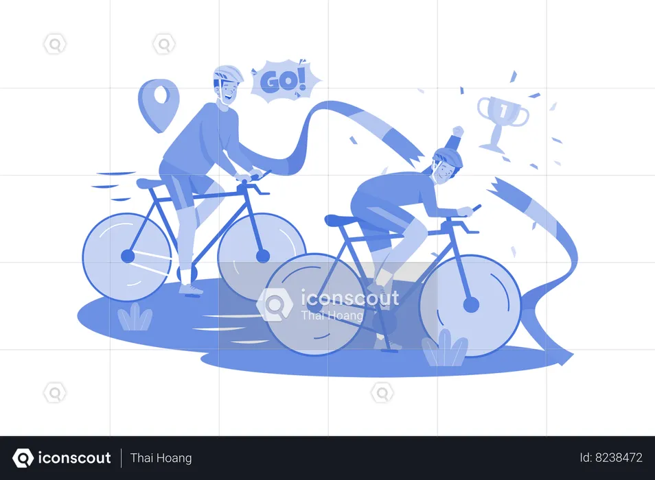 Cycling competition  Illustration