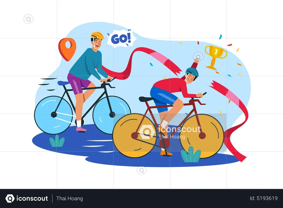 Cycling competition  Illustration