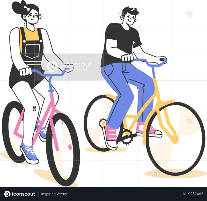 Cycling exercise  Illustration