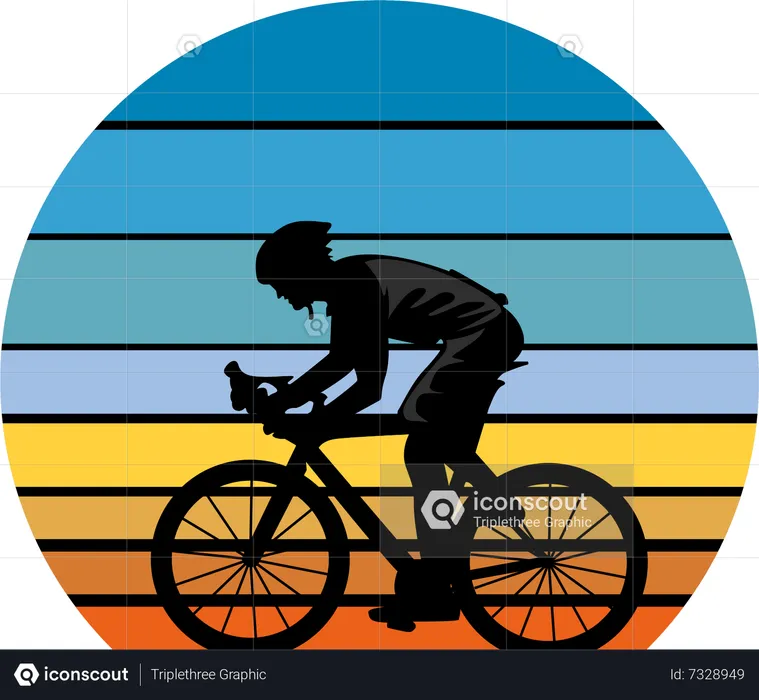 Cyclist  Illustration
