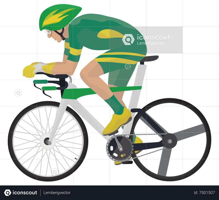 Cyclist  Illustration