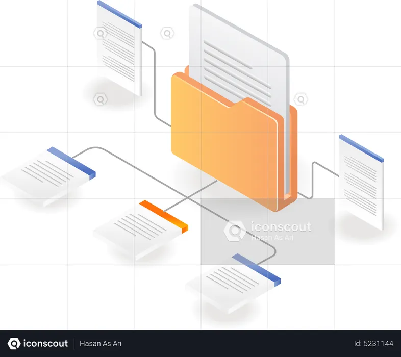 Rede enviando dados de e-mail  Ilustração