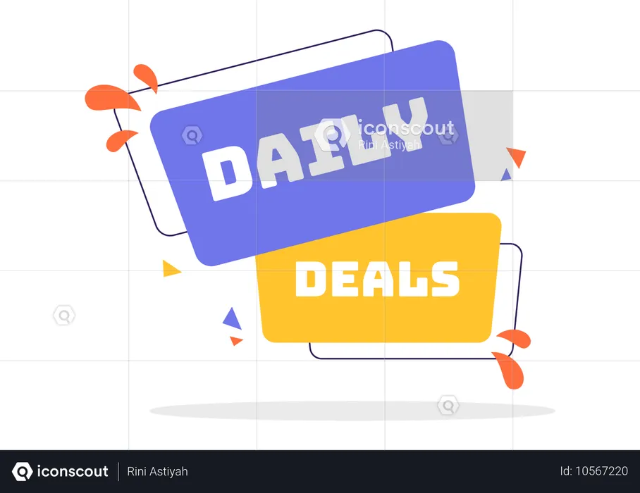 Daily Deals of  Day  Illustration