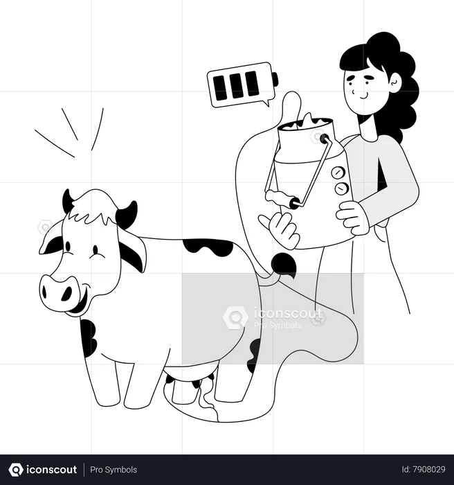 Dairy Farmer  Illustration