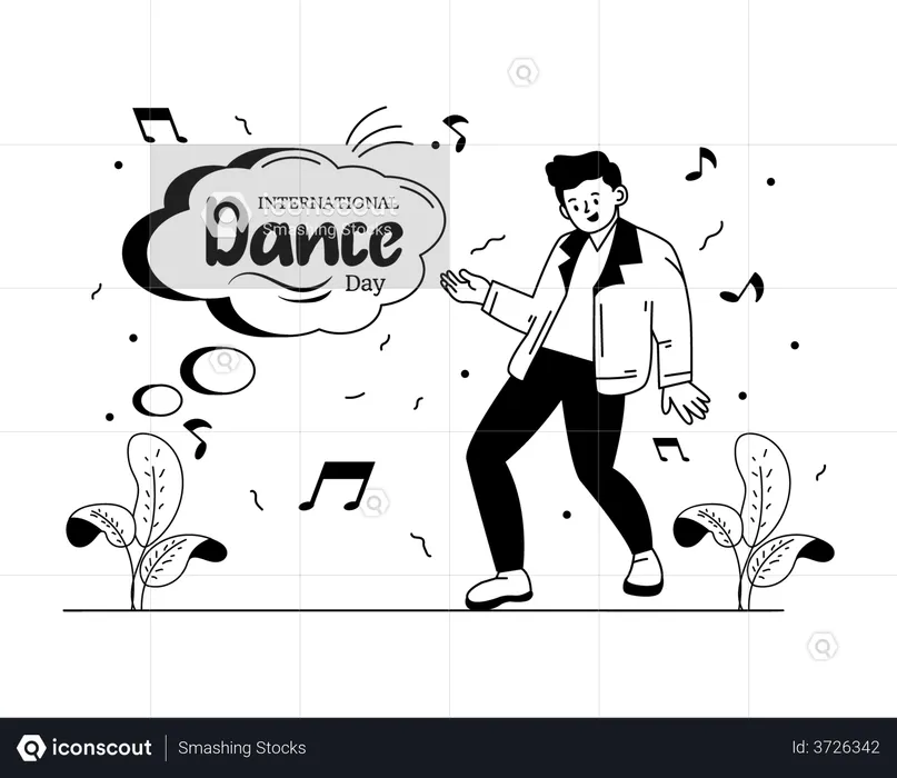 Dancing Boy  Illustration
