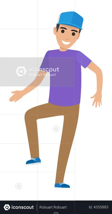 Dancing boy  Illustration